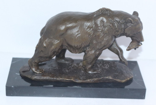 Bronze skulptur figur bär - bronze, /