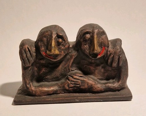 Bronze skulptur partnerschaft - skulptur,