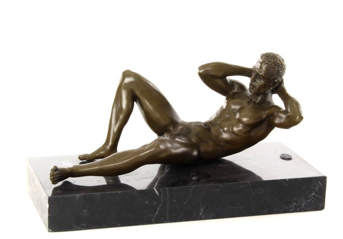 Bronzefigur mann akt - mann,