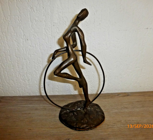 Vintage bronze statue - vintage,