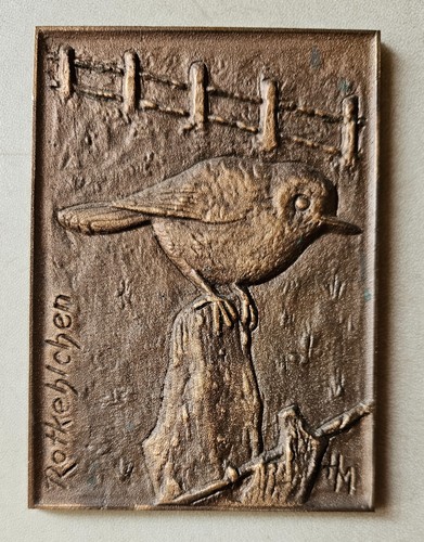 Bronze bild relief - bronze,