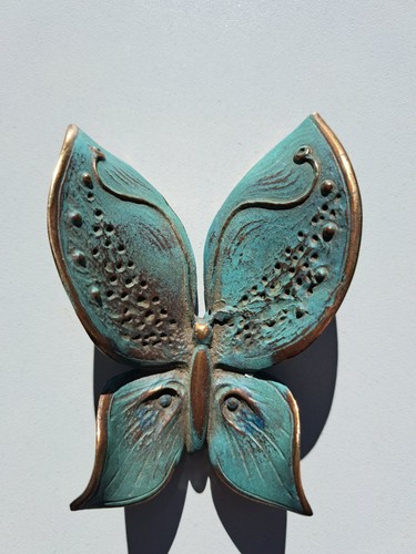 Bronze schmetterling massiv - bronze, schmetterling,