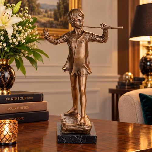 Bronze skulptur junge - bronze, mit