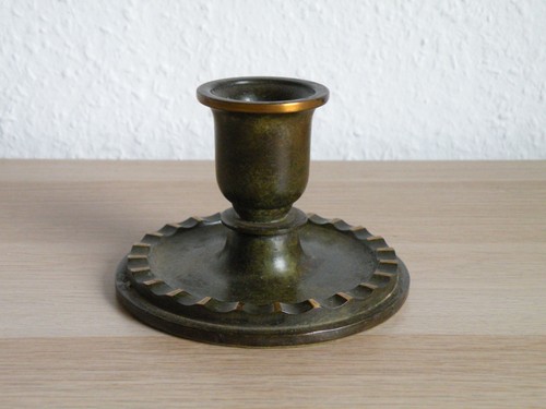 Bronze leuchter patiniert - leuchter,