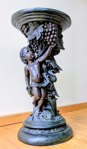 Bronze design sockel junge - bronze,