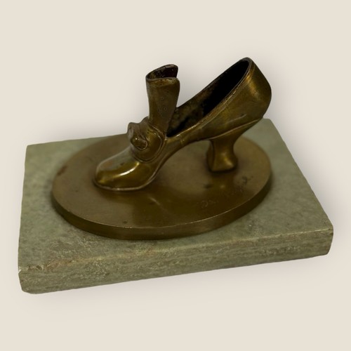 Vintage damenschuh bronze - vintage,
