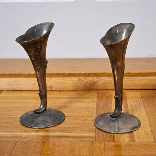 Paar vintage knospenvasen - vintage,