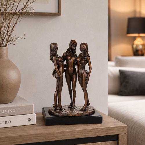 Bronze skulptur drei - drei, grazien