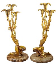 antike großer 2 Kandelabern