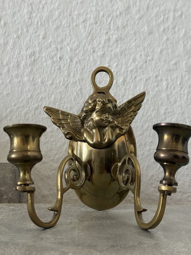 Messing wandkerzenhalter - messing,