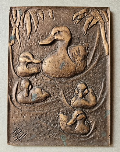 Bronze bild relief richard - bronze,