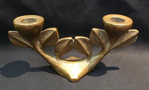 Bronze kerzenleuchter - bronze,
