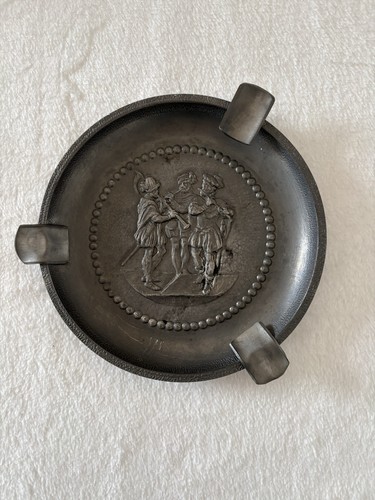 Zinn aschenbecher ritter - aschenbecher,