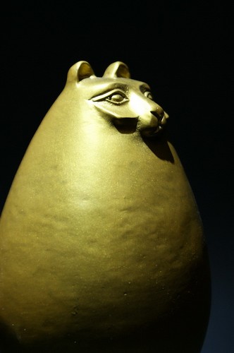 Signiert bronze katze - signiert,