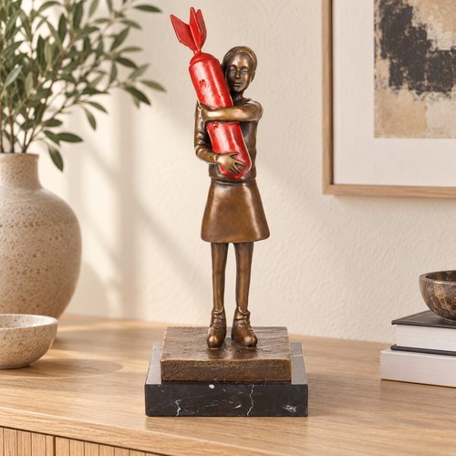 Bronze skulptur mädchen mit - bronze,