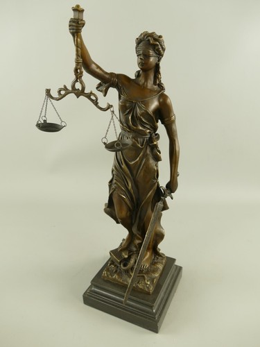 Bronzefigur justitia auf - bronzefigur,