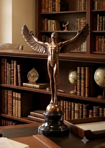 Ikar bronzeskulptur ikarus - bronzeskulptur,