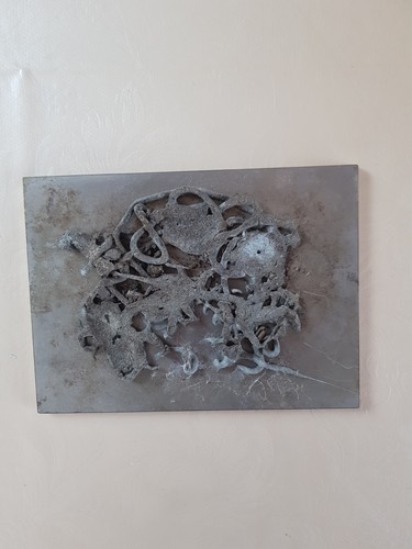 Metallrelief abstrakt aus - , 2004