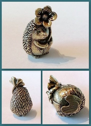Messing figur igel - messing, mit