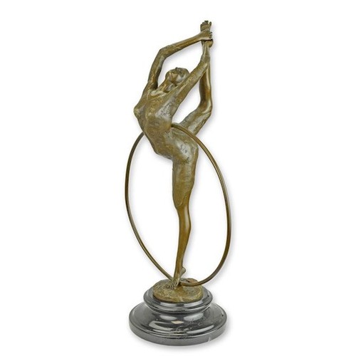 Bronze skulptur figur - /,