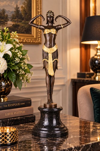Bronze skulptur art déco - skulptur,
