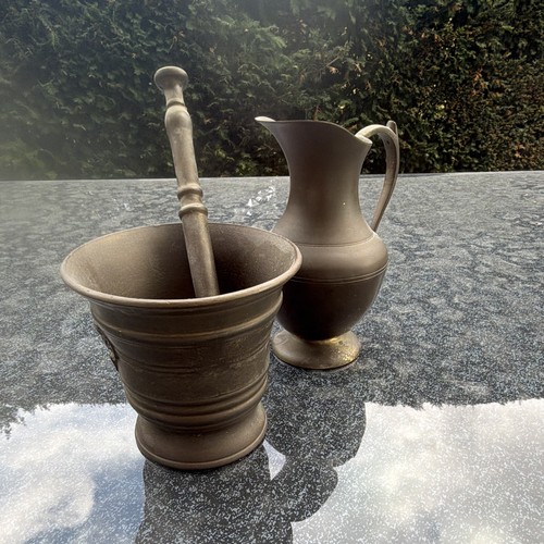 Messing mörser mit stößel - mit,