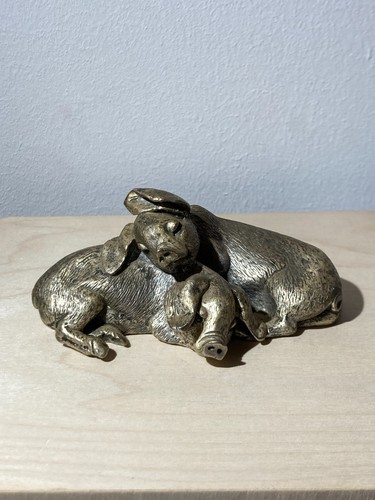 Bleifigur schlafende ferkel - bleifigur,