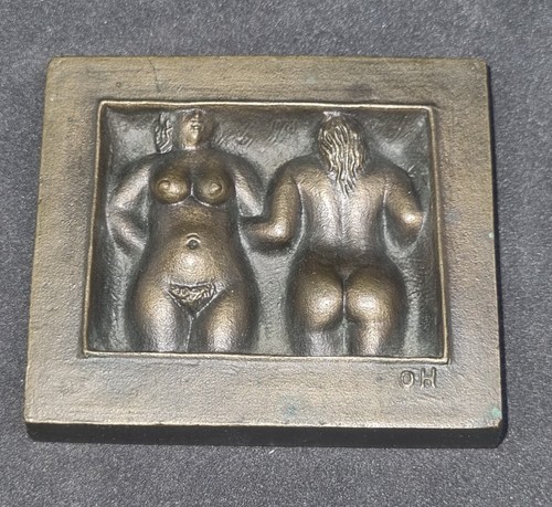 Otto hofner bronze plakette - bronze,