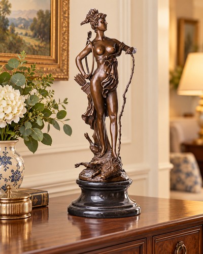 Bronze skulptur göttin diana - skulptur,