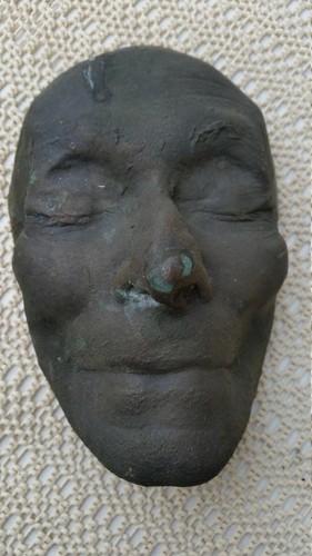 Schwere bronze totenmaske - schwere,