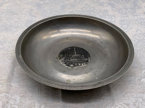 Vintage zinnteller zinnschale - vintage,