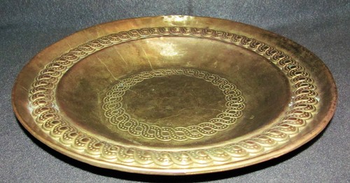 Bronze schale teller patina - bronze,