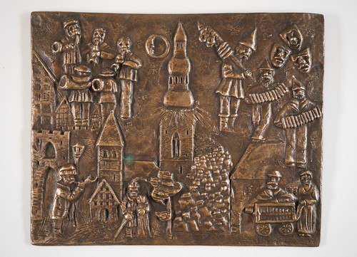 Fritz viegener bronze relief - viegener, |