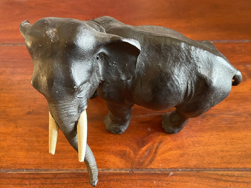 Alte bronze skulptur elefant - -,