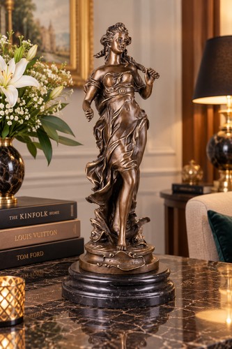 Bronze skulptur göttin - bronze,