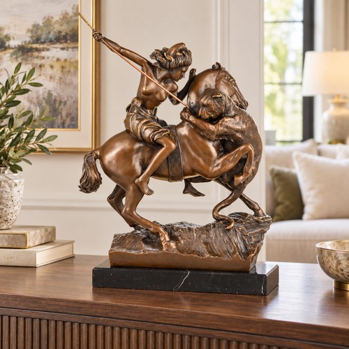 Bronze skulptur amazone - bronze,