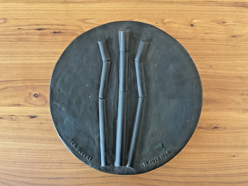 Bronze wandteller aus - 34,