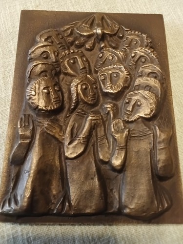 Egino weinert bronze relief - egino,