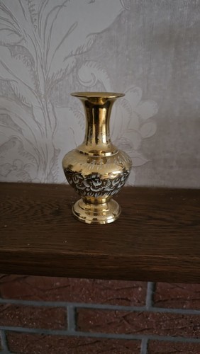Messing vase balusterfoermig - messing,
