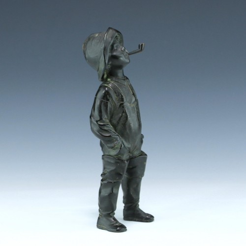 Metallgussfigur rauchender - metallgussfigur,