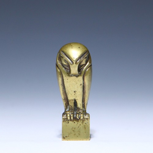 Art deco messing kleinskulptur - art,
