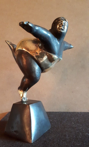 20cm bronze frau figur - 20cm,