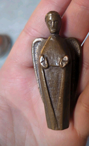 Massiv bronze engel - massiv, skulptur