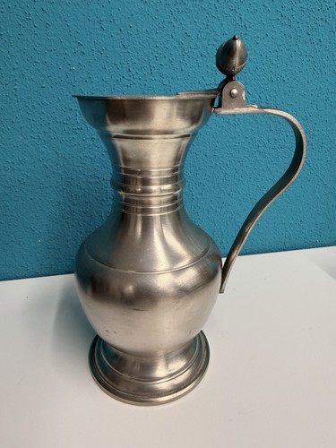 Vintage zinnkanne mit - zinnkanne, deckel
