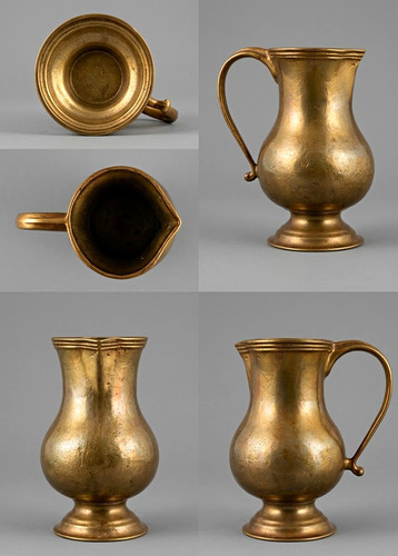 Messing krug humpen aus - messing,