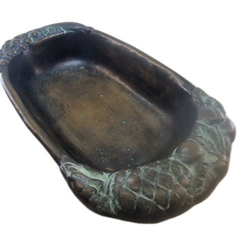 Bronze schale patinierte - schale,