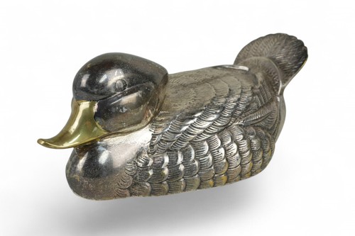 Große bronze ente - bronze,